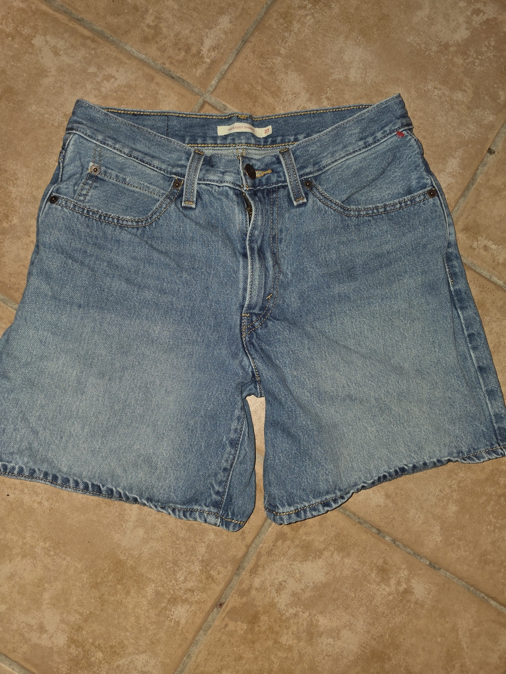 Levi's Light Blue Denim Cutoff Shorts